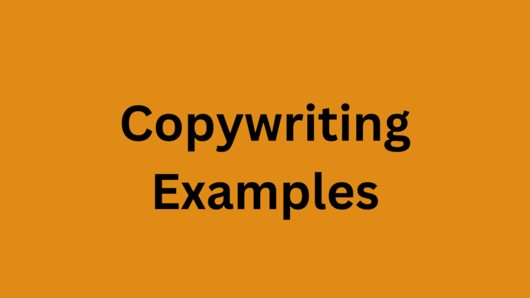 Copywriting Examples