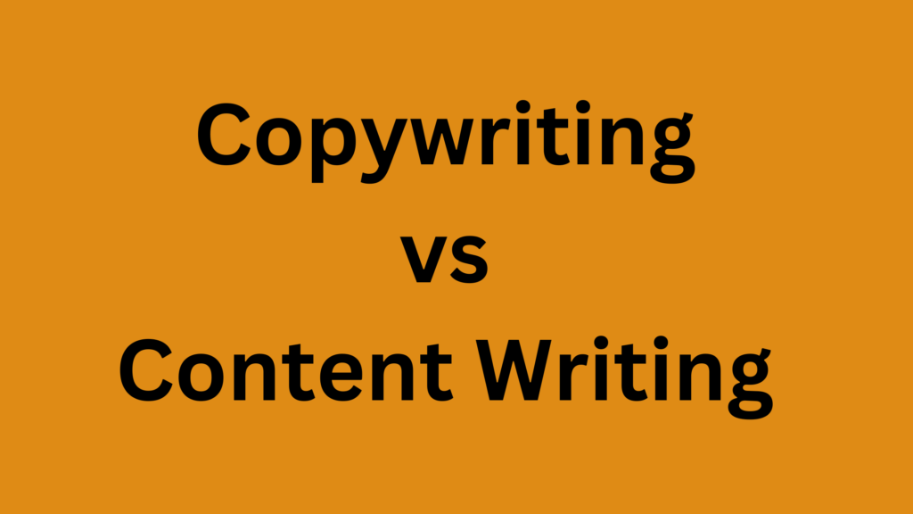 Copywriting vs Content Writing