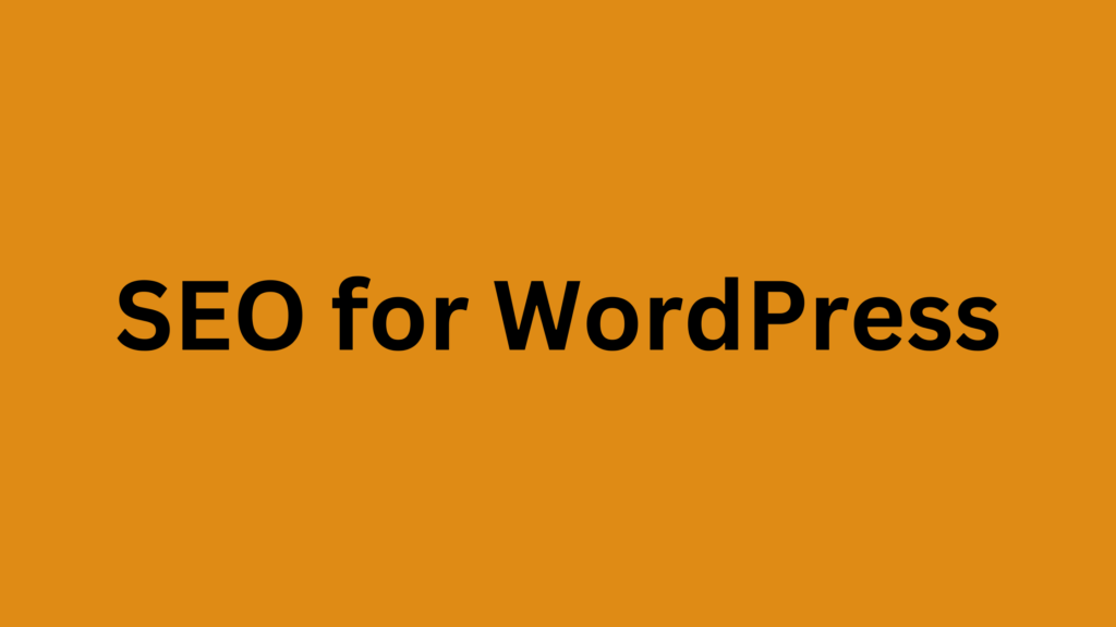 SEO for WordPress